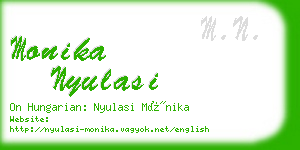 monika nyulasi business card